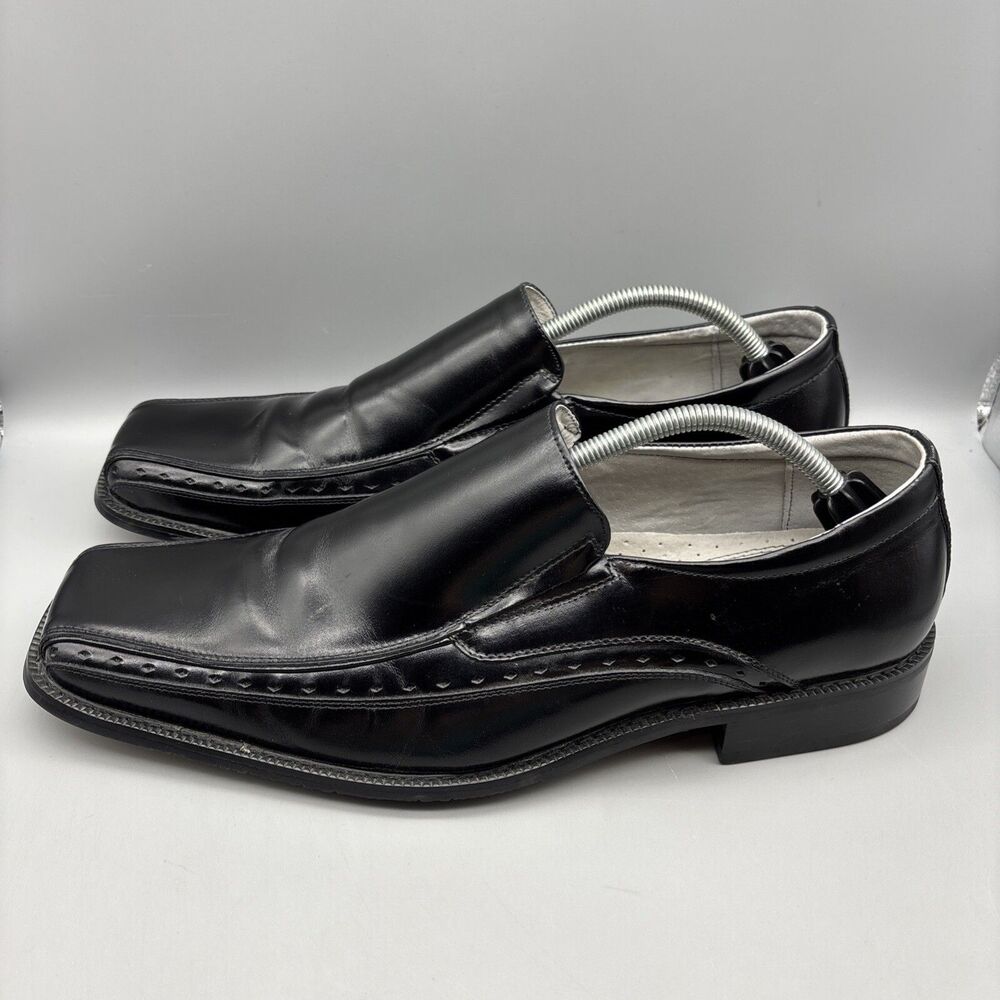 Stacy Adams Danton Loafers Men’s Size 11.5 M Black Leather Slip-On 24363-001